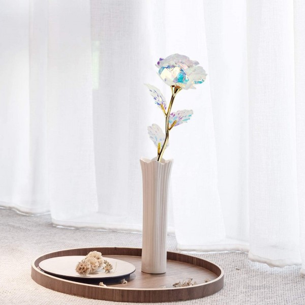     Rainbow Rose Flower Present 24K Golden Foil with Luxury Gift Box