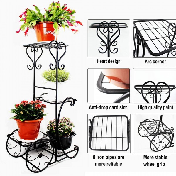     Metal Plant Stand Flower Holder